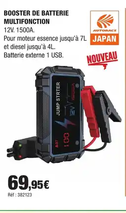 Autobacs Booster de batterie multifonction offre