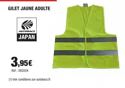 Autobacs Gilet jaune adulte offre