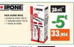 Autobacs IPONE Pack chaîne moto offre