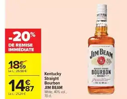 Carrefour Market JIM BEAM Kentucky Straight Bourbon offre
