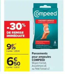 Carrefour Market COMPEED Pansements pour ampoules offre