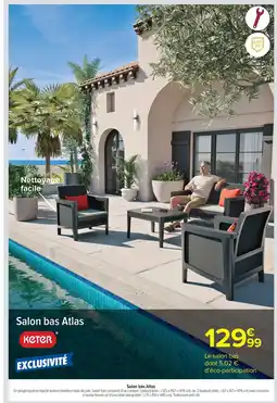 Carrefour Market KETER Salon bas Atlas offre