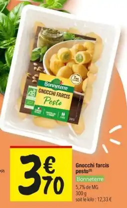 Les Comptoirs de la Bio Bonneterre Gnocchi farcis pesto offre