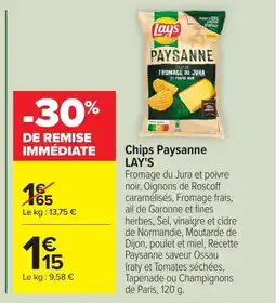 Carrefour LAY'S Chips Paysanne offre