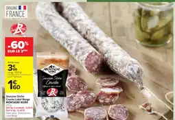 Carrefour MONTAGNE NOIRE Saucisse Sèche Courbe Label Rouge offre