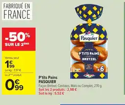 Carrefour PASQUIER P'tits Pains offre
