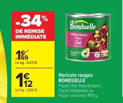 Carrefour BONDUELLE Haricots rouges offre
