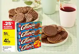 Carrefour LU Biscuits Granola Lot de 4 offre