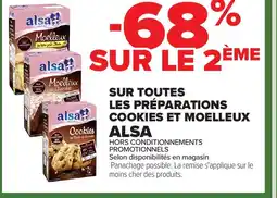 Carrefour ALSA Sur toutes les préparations cookies et moelleux offre