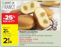 Carrefour Beignets aux pommes offre