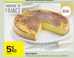 Carrefour Flan 6 parts offre