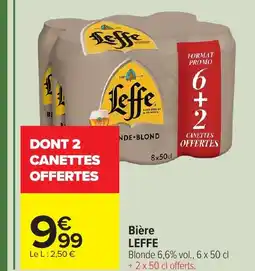 Carrefour LEFFE Bière offre