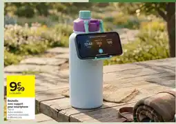 Carrefour Bouteille avec support pour smartphone offre
