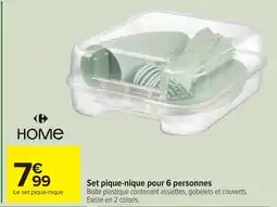 Carrefour HOME Set pique-nique pour 6 personnes offre