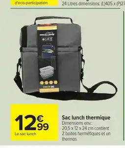 Carrefour Sac lunch thermique offre