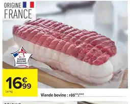Carrefour Viande bovine : rôti offre