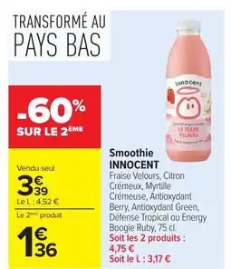 Carrefour INNOCENT Smoothie offre