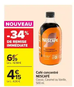 Carrefour NESCAFÉ Café concentré offre