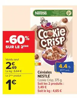Carrefour NESTLÉ Céréales offre
