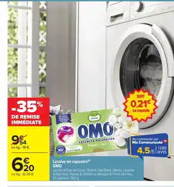 Carrefour OMO Lessive en capsules offre