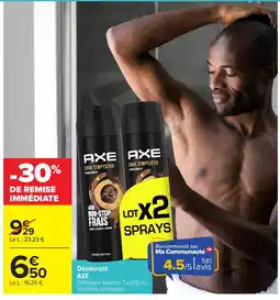 Carrefour AXE Déodorant offre