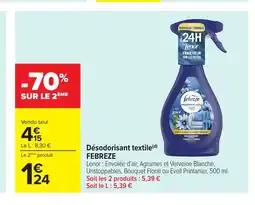 Carrefour FEBREZE Désodorisant textile offre