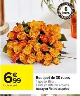 Carrefour Bouquet de 30 roses offre