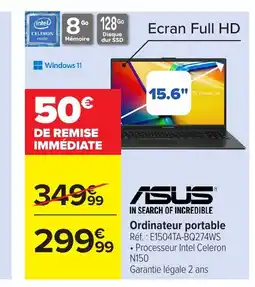 Carrefour ASUS Ordinateur portable offre