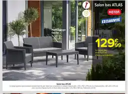 Carrefour KETER Salon bas offre