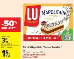 Carrefour Biscuits Napolitain Format Familial LU offre