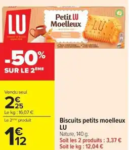Carrefour Biscuits petits moelleux LU offre