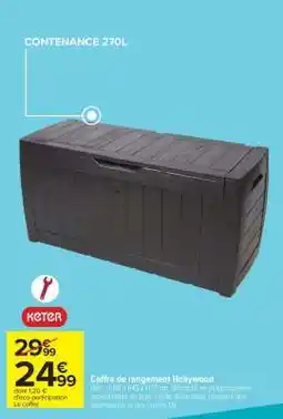 Carrefour Market Coffre de rangement Hollywood offre