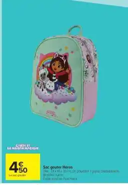 Carrefour Market Sac goûter Héros offre