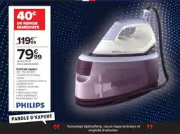 Carrefour CENTRALE VAPEUR PHILIPS offre