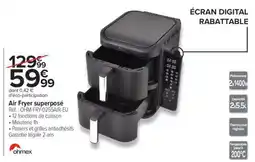 Carrefour Air fryer superposé offre