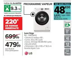 Carrefour Lave linge offre