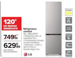 Carrefour Réfrigérateur combiné offre