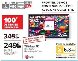 Carrefour Téléviseur 4K offre