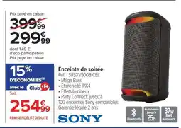 Carrefour Enceinte de soirée offre