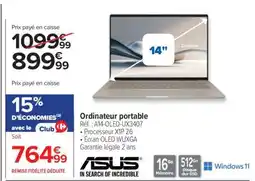 Carrefour Ordinateur portable ASUS offre