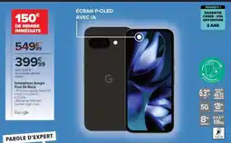 Carrefour Smartphone Google pixel 9A black offre