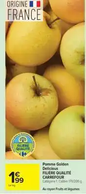 Carrefour Market Pomme Golden Delicious offre