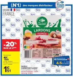 Carrefour Market Lardons offre