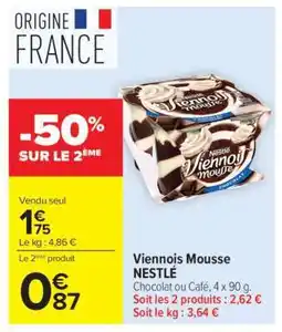 Carrefour Market Viennois Mousse NESTLÉ offre