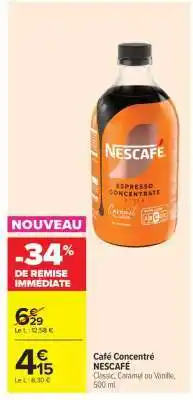 Carrefour Market Café concentré NESCAFÉ offre