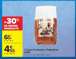 Carrefour Market Crispies Protéinées x Teddy Riner KORO offre