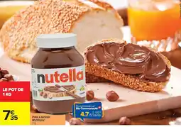 Carrefour Pâte à tartiner NUTELLA offre