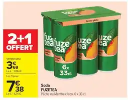 Carrefour Market Soda FUZETEA offre