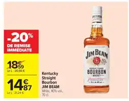 Carrefour Market Kentucky Straight Bourbon JIM BEAM offre