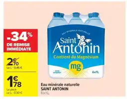 Carrefour Market Eau Minérale Naturelle Saint Antonin offre